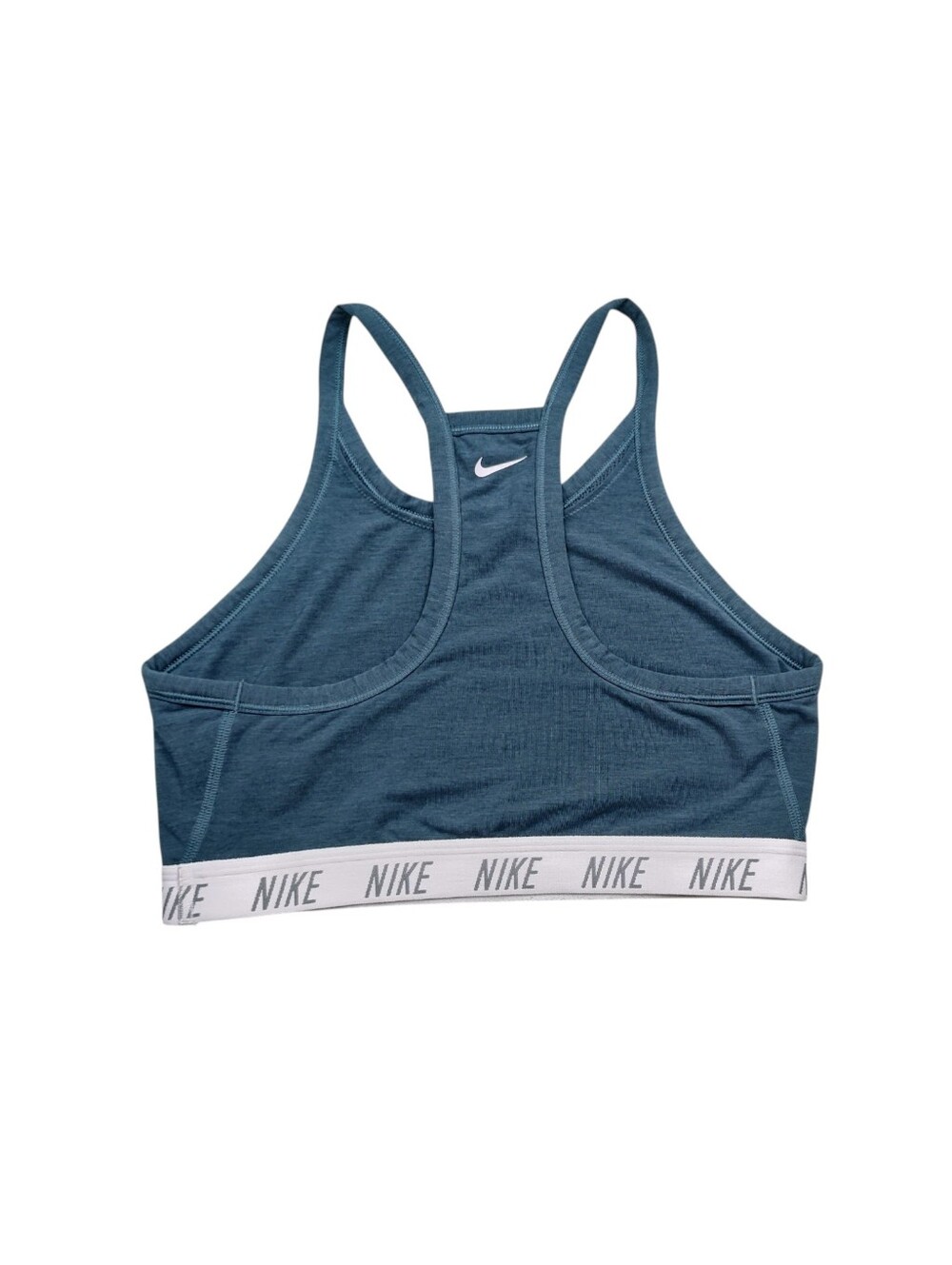 Nike Indy Blue Racerback Logo Band Sports Bra Size Large - Picture 4 of 11